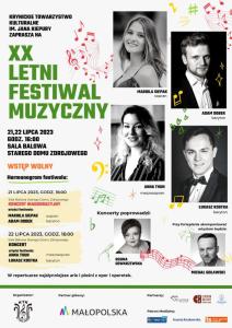 Jubileuszowy XX Letni Festiwal Muzyczny w Krynicy-Zdroju